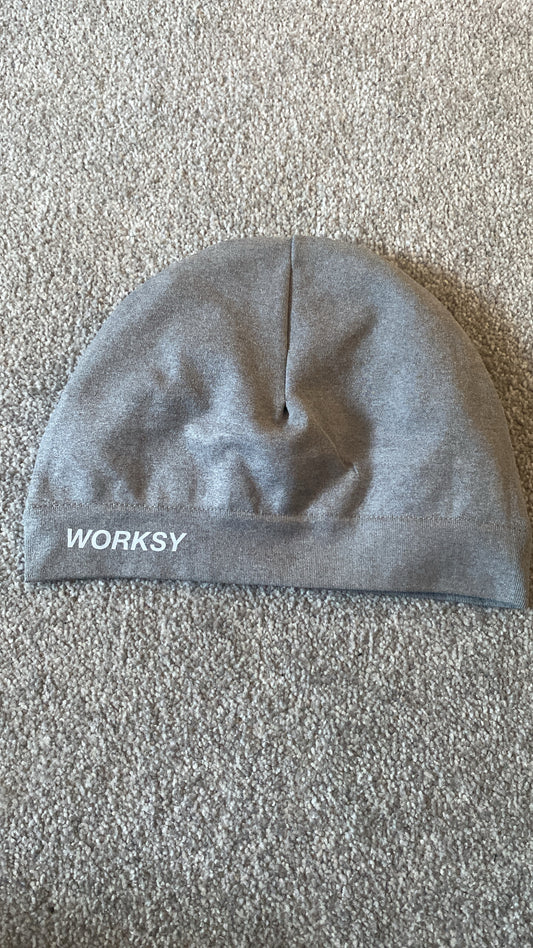 WORKSY - GREY AND WHITE SKULL CAP