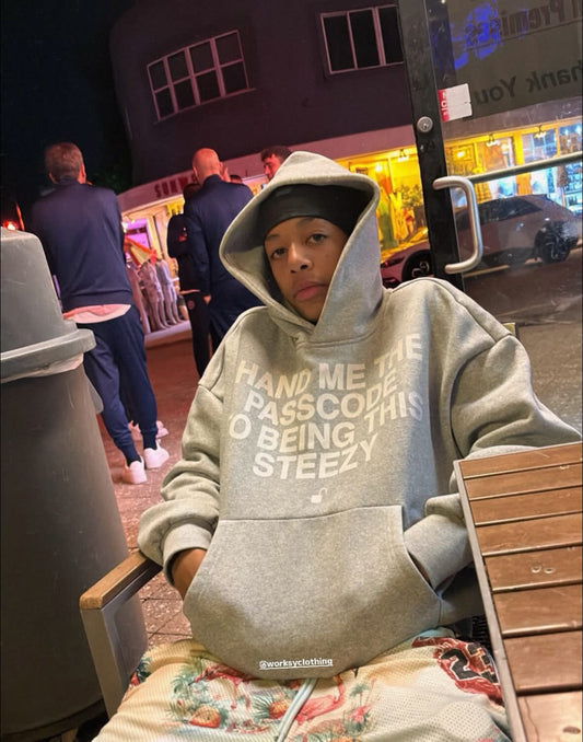 WORKSY HAND ME THE PASSCODE HOODIE