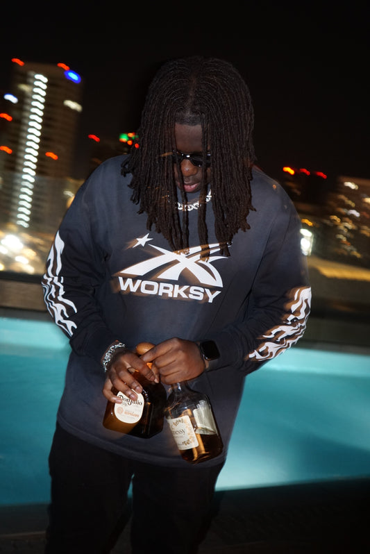 WORKSY SMOKE GREY MOONSTAR LONG SLEEVE