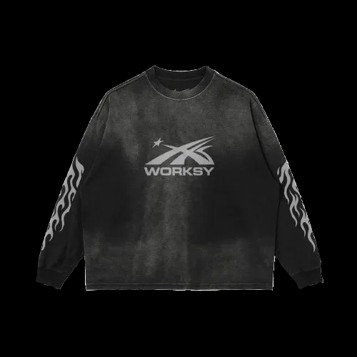 WORKSY SMOKE GREY MOONSTAR  LONG SLEEVE