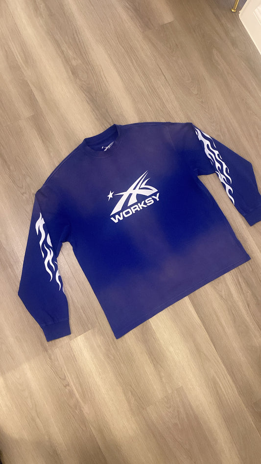 WORKSY SMOKE BLUE MOONSTAR  LONG SLEEVE