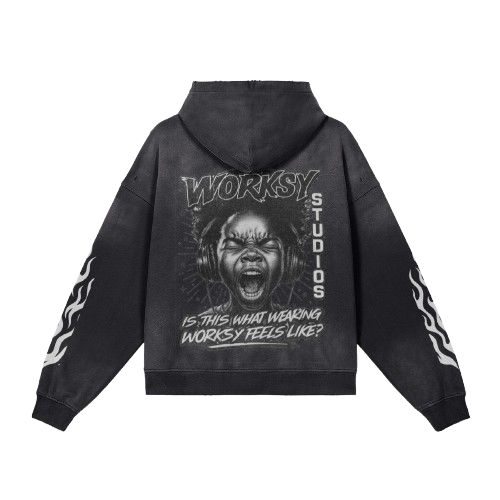 WORKSY STUDIOS ZIP UP HOODIE