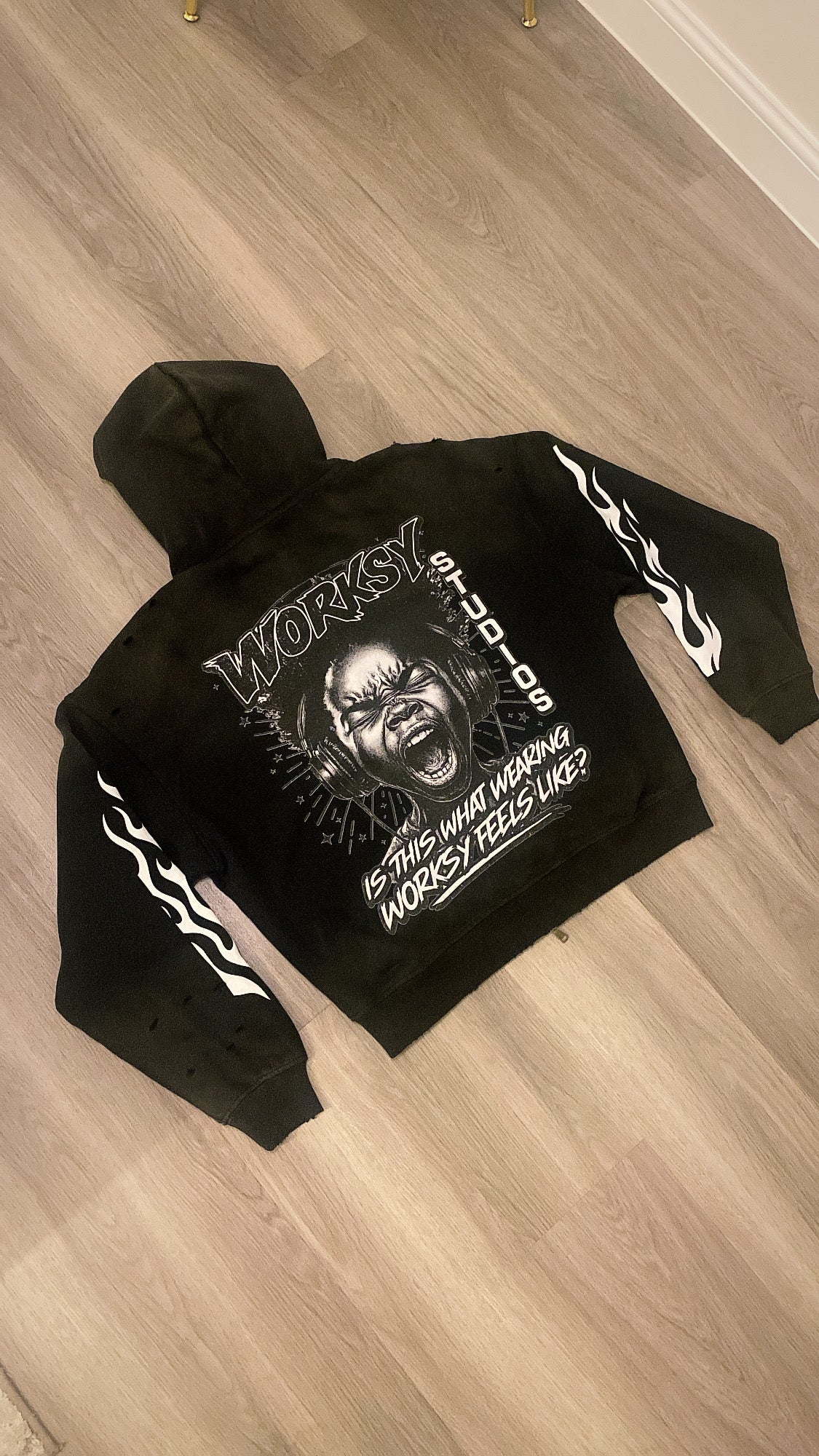 WORKSY STUDIOS ZIP UP HOODIE