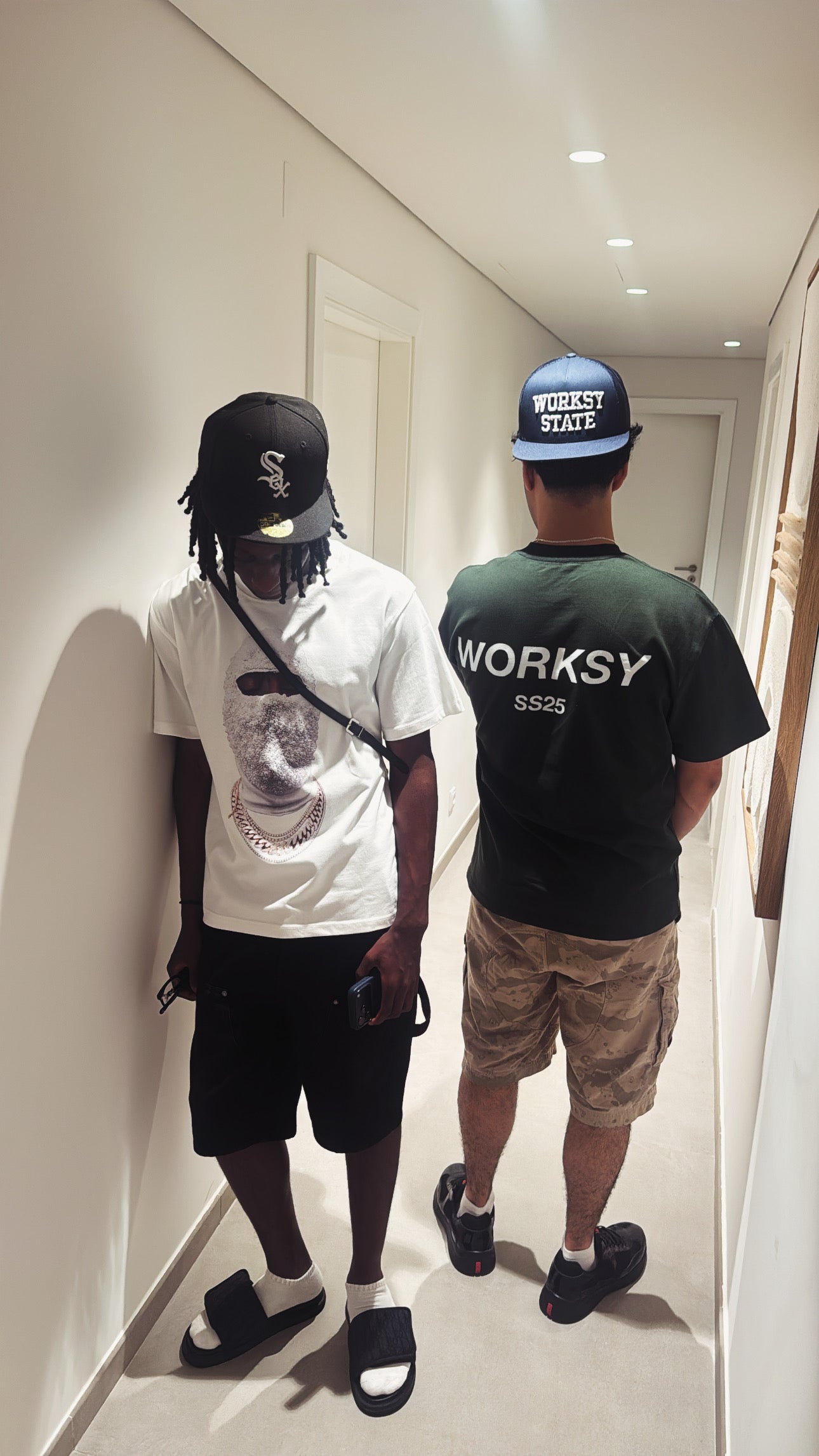 WORKSY NAVY & WHITE TRUCKER HAT