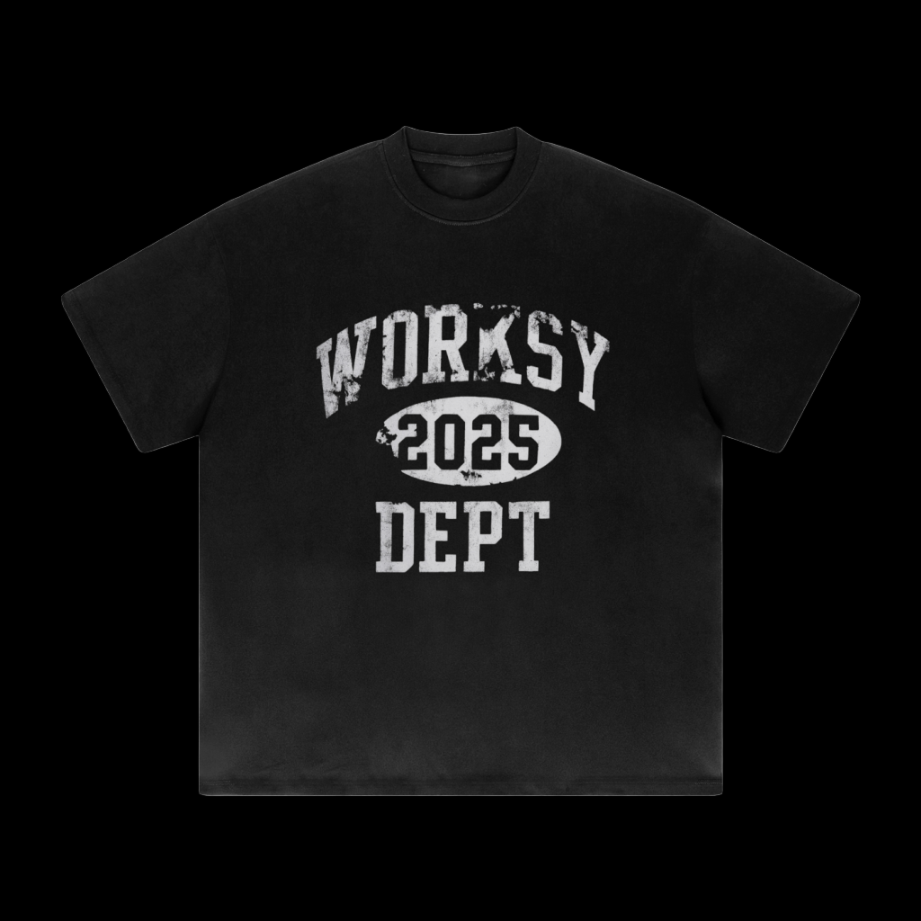 WORKSY DEPT “25” TEE - BLACK