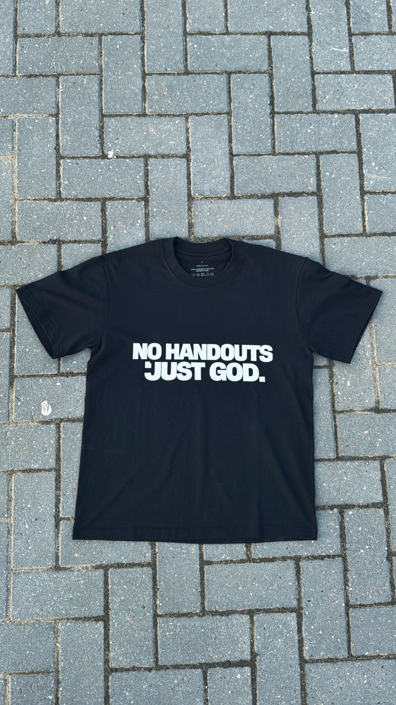NO HANDOUTS TEE