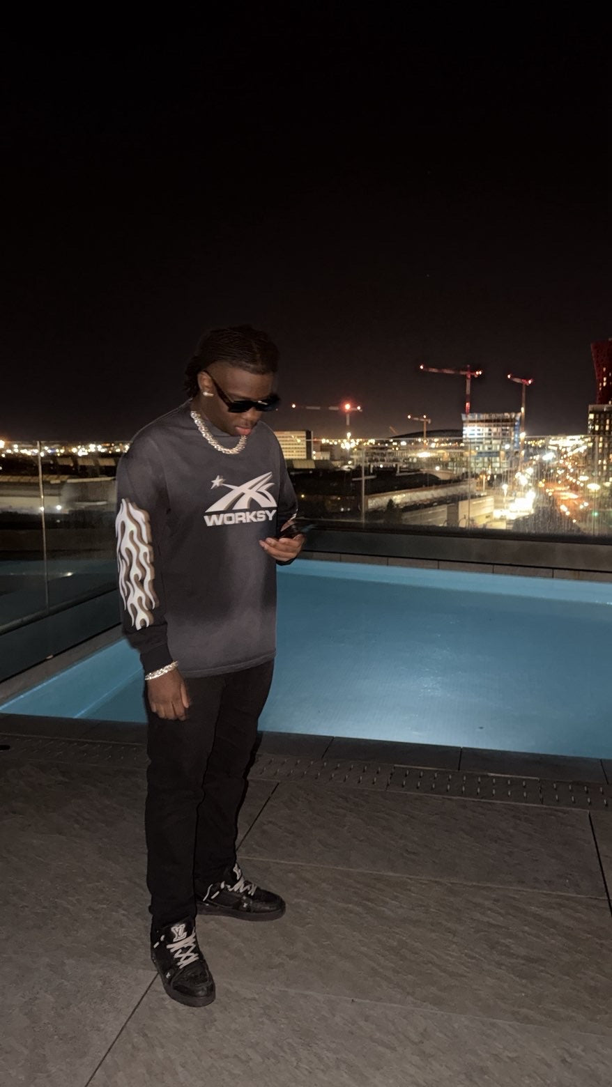 WORKSY SMOKE GREY MOONSTAR  LONG SLEEVE