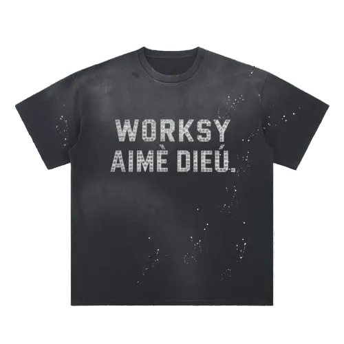 WORKSY AIMÈ DIEU TEE BLACK