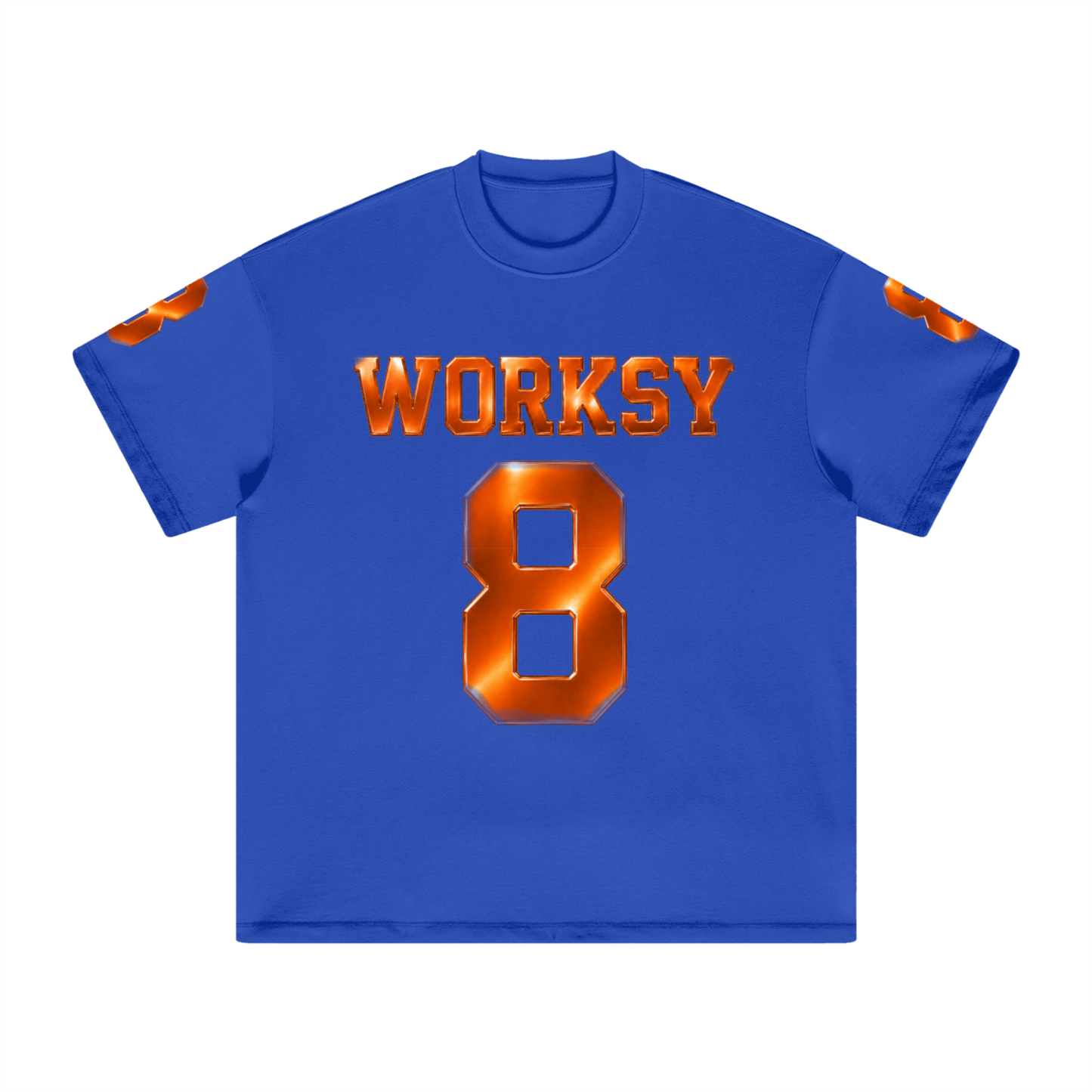 WORKSY “8” BLUE & ORANGE JERSEY