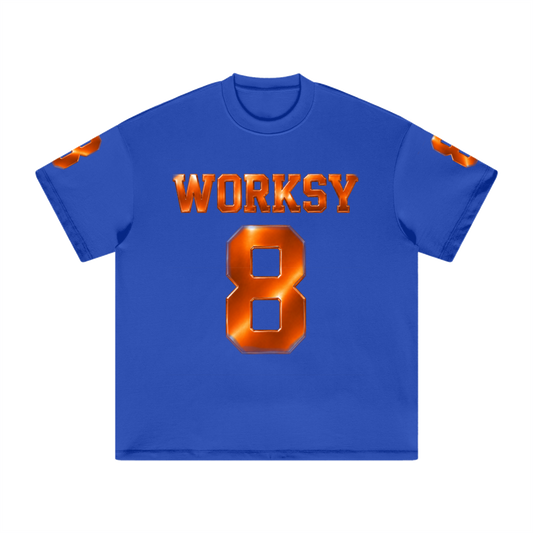 WORKSY “8” BLUE & ORANGE JERSEY
