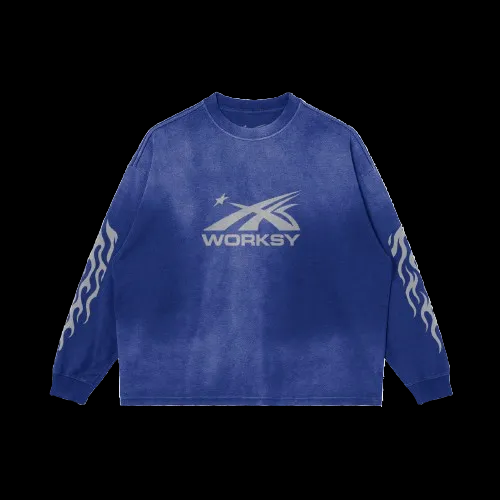 WORKSY SMOKE BLUE MOONSTAR  LONG SLEEVE