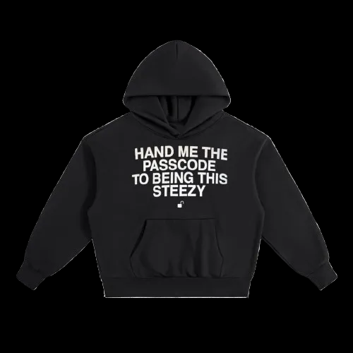WORKSY HAND ME THE PASSCODE  HOODIE