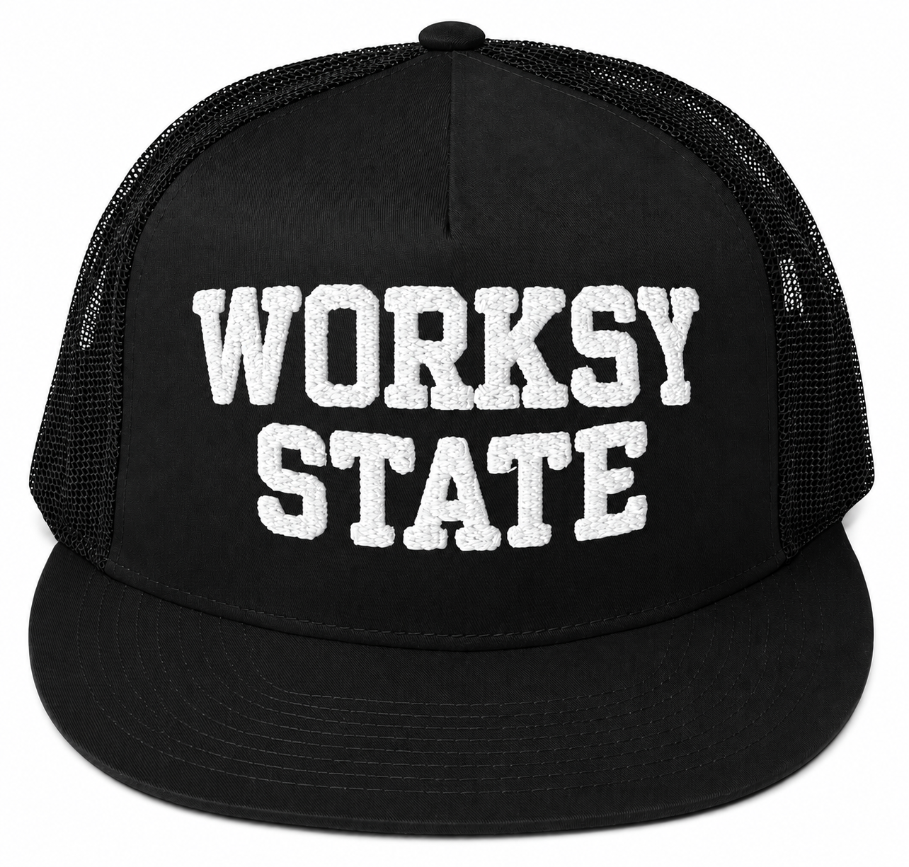 WORKSY - BLACK AND WHITE TRUCKER HAT