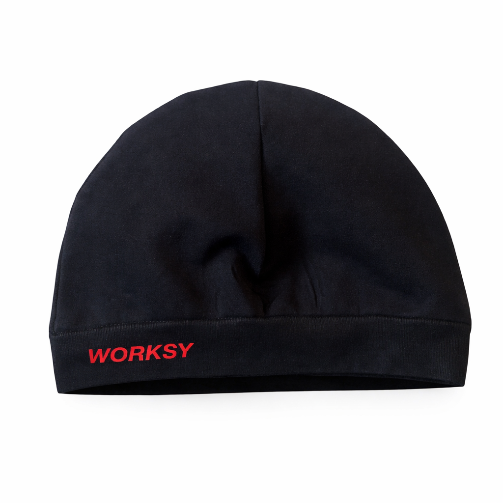 WORKSY - RED AND BLACK SKULL CAP