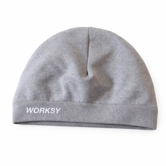 WORKSY - GREY AND WHITE  SKULL CAP
