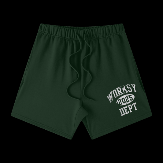 WORKSY DEPT “25” SHORTS - MARINE GREEN